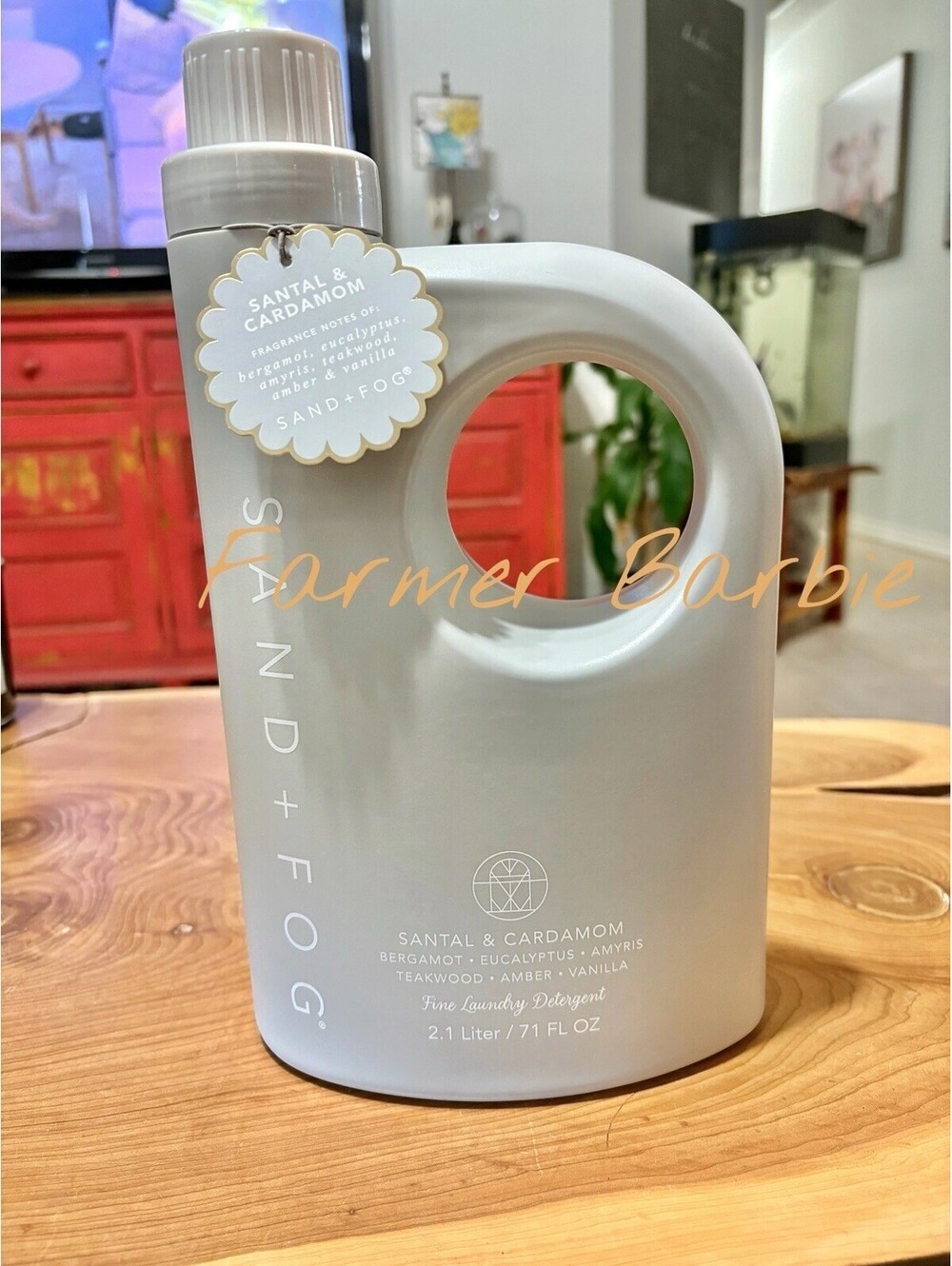 Sand + Fog Santal & Cardamon Fine Laundry Detergent. 71 FL OZ NEW